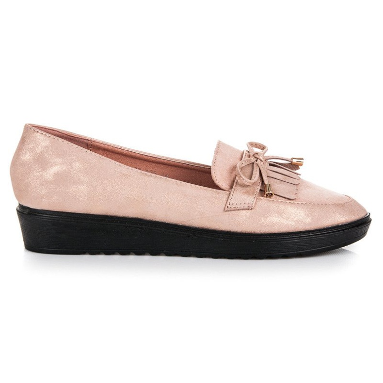 Queen Vivi Modne mokasyny na wiosnę różowe