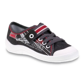 Befado obuwie dziecięce 251Y091 czerwone szare