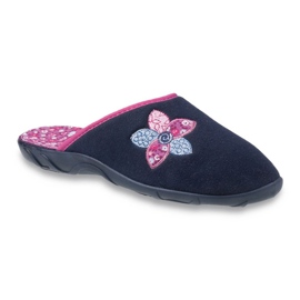 Befado kolorowe obuwie damskie 235D154 granatowe