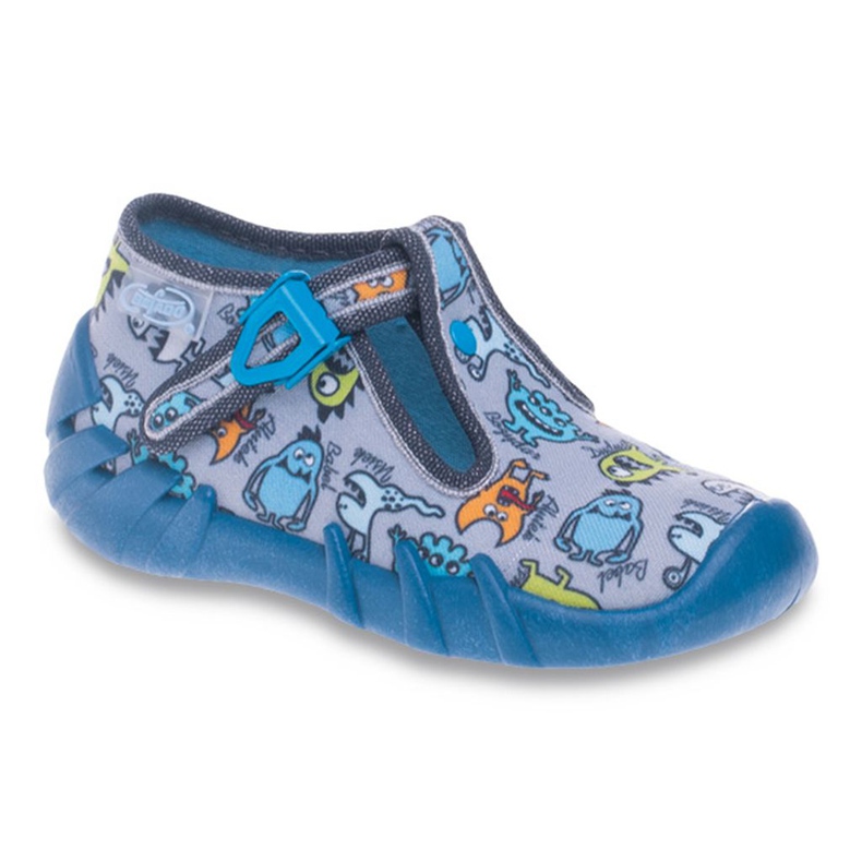 Befado kolorowe obuwie dziecięce 110P308 niebieskie