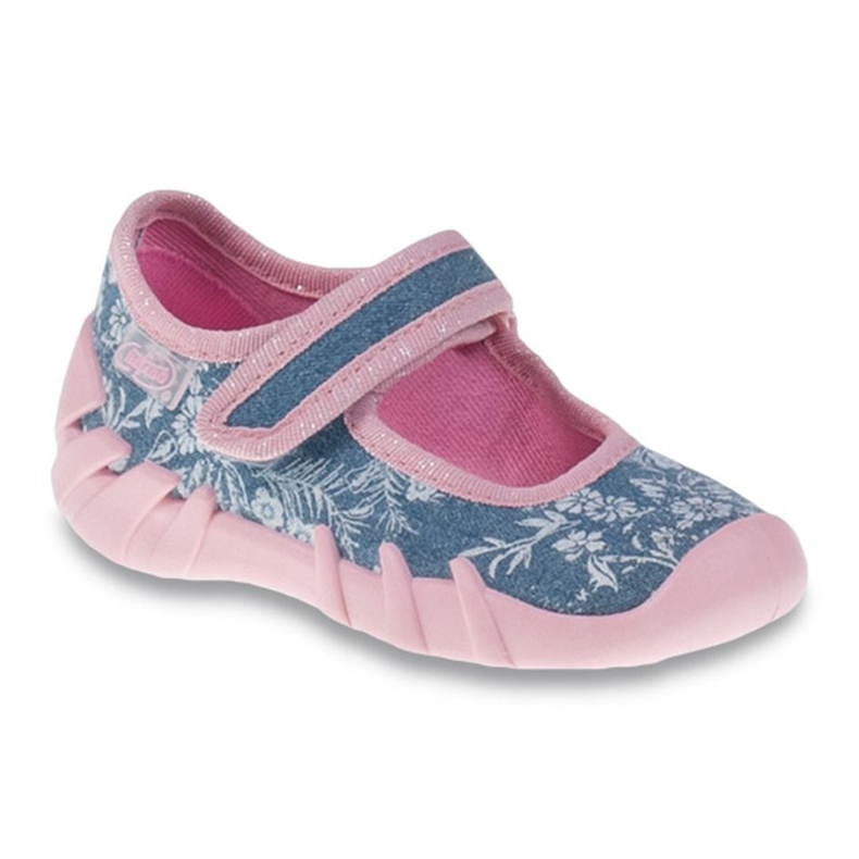 Befado różowe obuwie dziecięce 109P160 niebieskie