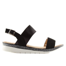 Sandałki damskie czarne A-04 black