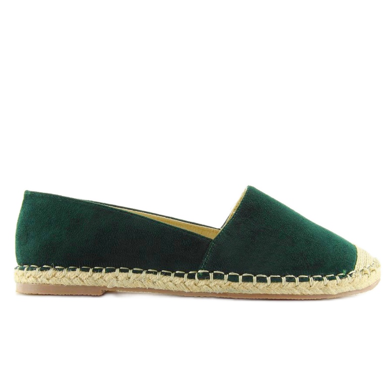 Espadryle zamszowe zielone LT22K-5 green