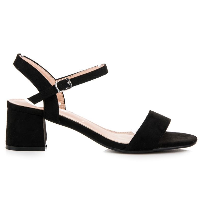 Renda Sandały na obcasie czarne