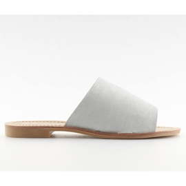 Klapki proste szare H8-116 Grey