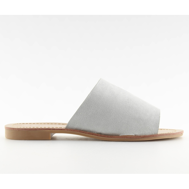 Klapki proste szare H8-116 Grey