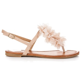 Seastar Stylowe sandały na sprzączkę brązowe