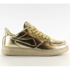 Sportowe buty crazy colours B731 Gold złoty