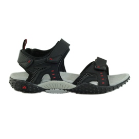 American Club Sandały z wkładką skórzaną American 1715 czarne