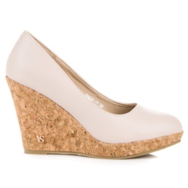 Czółenka Na Koturnie VICES brązowe