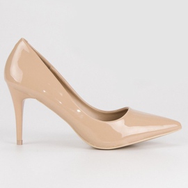 Comer Stylowe szpilki brązowe