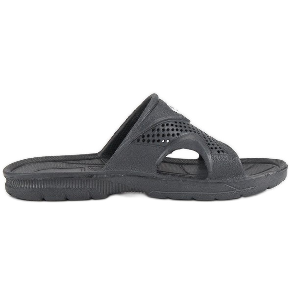 Hasby Szare gumowe klapki