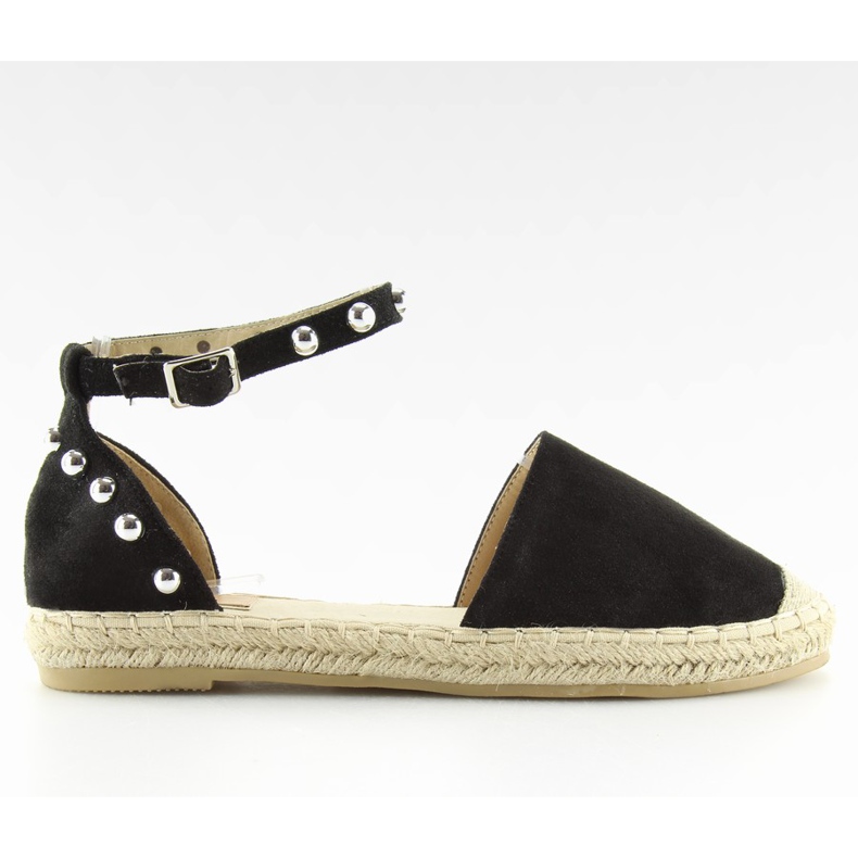 Espadryle z ćwiekami czarne A636-ESP-1 black