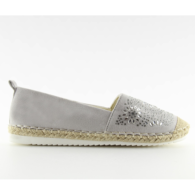Espadryle zdobione szare 5599-1 Grey