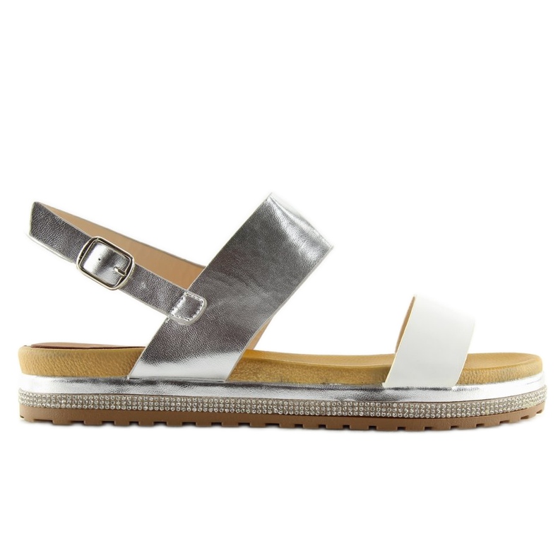 Sandałki damskie białe SL88P White