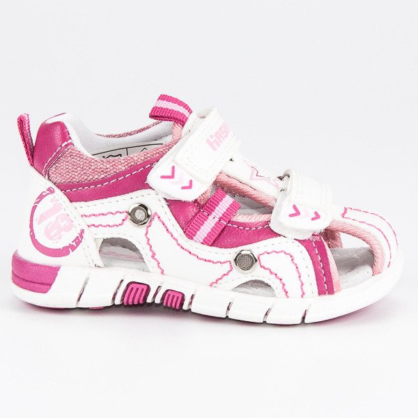 Hasby Zabudowane sandały dziecięce białe