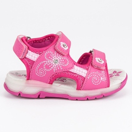 American Club Różowe sandały american