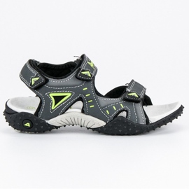 American Club Wygodne sandały american szare