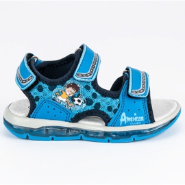 American Club Chłopięce Sandały American niebieskie