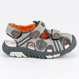 American Club Sandały dla chłopca american szare