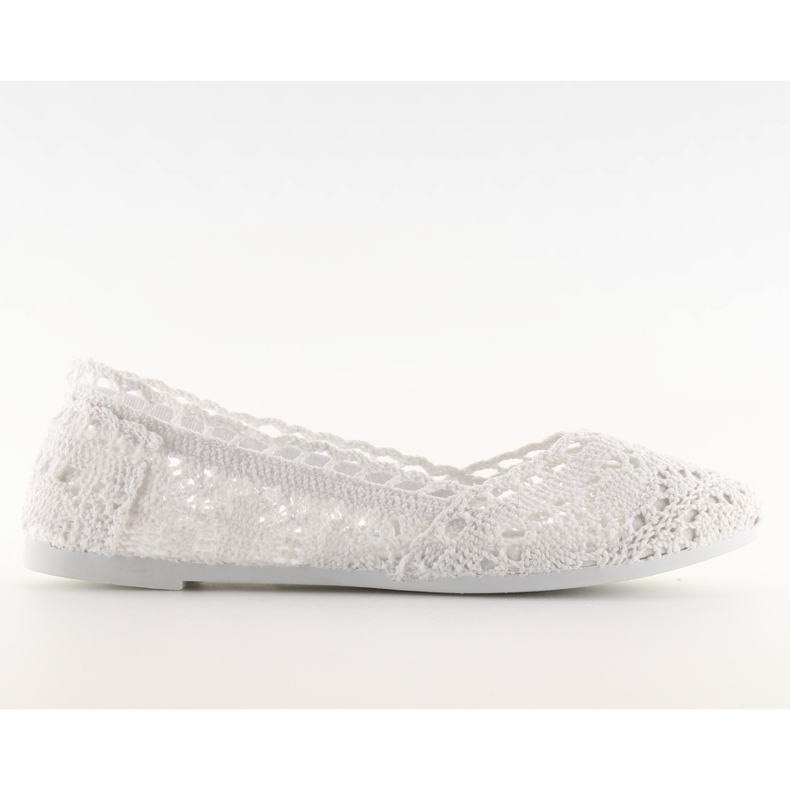 Baleriny koronkowe białe JX59P white