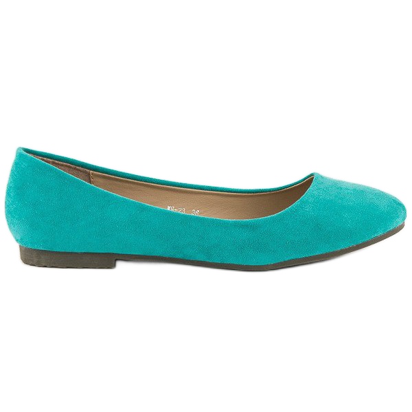 Claudia Wiosenne baleriny damskie zielone