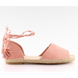 Espadryle open toe różowe Z-17 pink