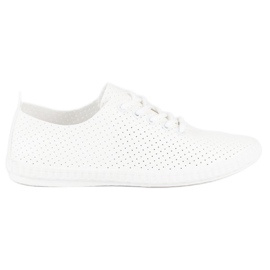 Białe trampki z ażurem