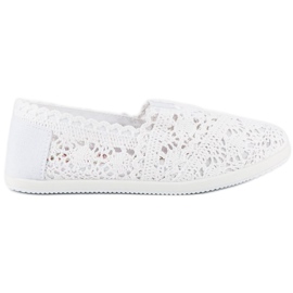 Marquiz Białe koronkowe trampki
