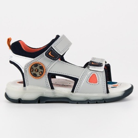 American Club Sandały Dla Chłopca szare
