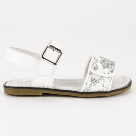 American Club Białe sandałki american
