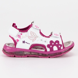 American Club Dziewczęce Sandałki American białe