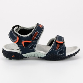 American Club Sandały Na Rzepy American niebieskie