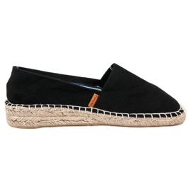 McKey Wygodne czarne espadryle