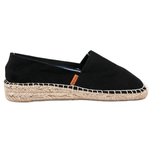 McKey Wygodne czarne espadryle