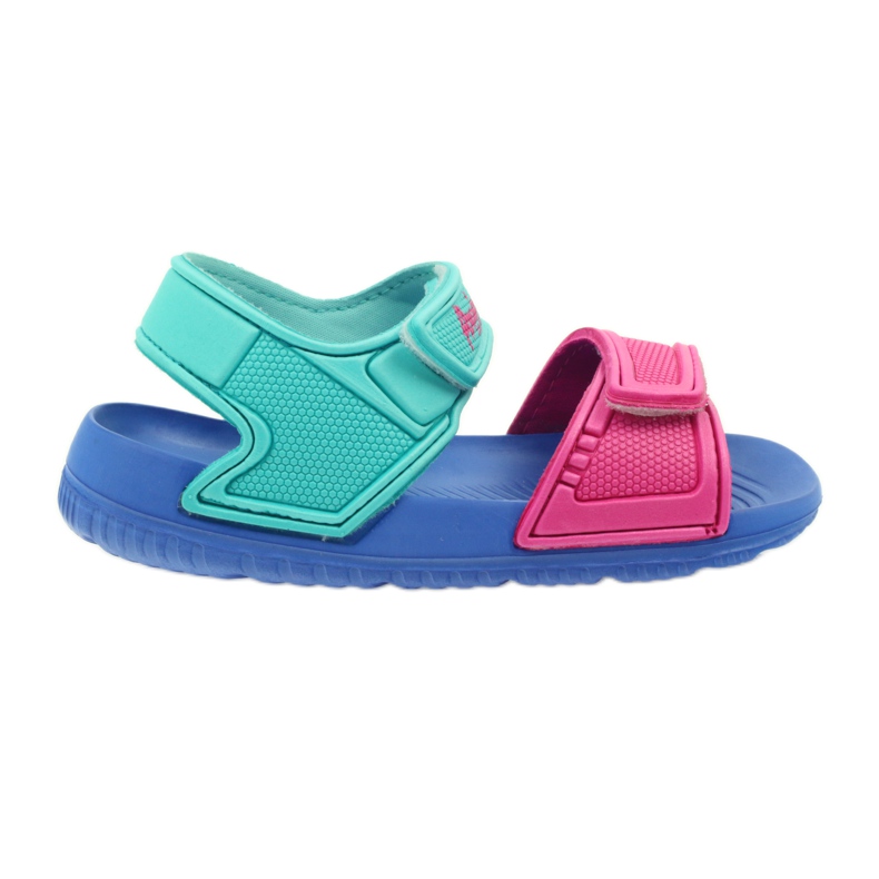 American Club niebieskie sandałki dziecięce do wody zielone różowe