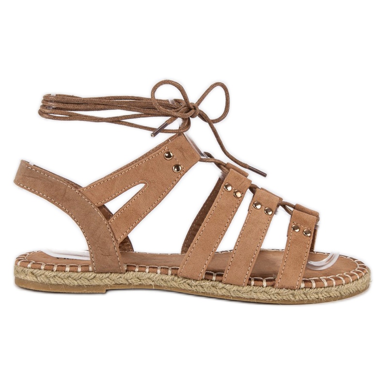 Vices Płaskie Rzymianki Z Wiązaniem brązowe