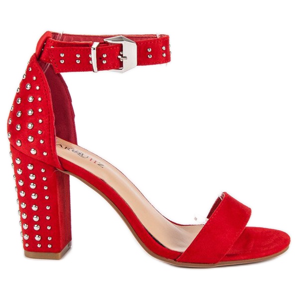Marquiz Czerwone sandały damskie