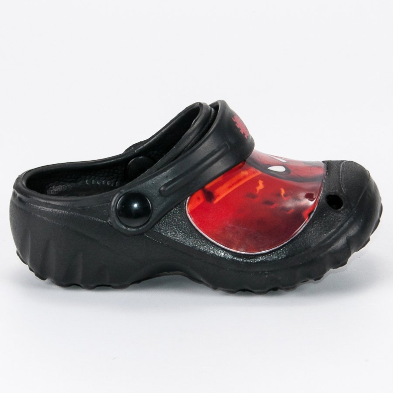 Gumowe klapki SPIDER-MAN czarne