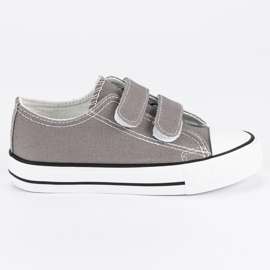 Dziecięce Trampki Na Rzepy szare