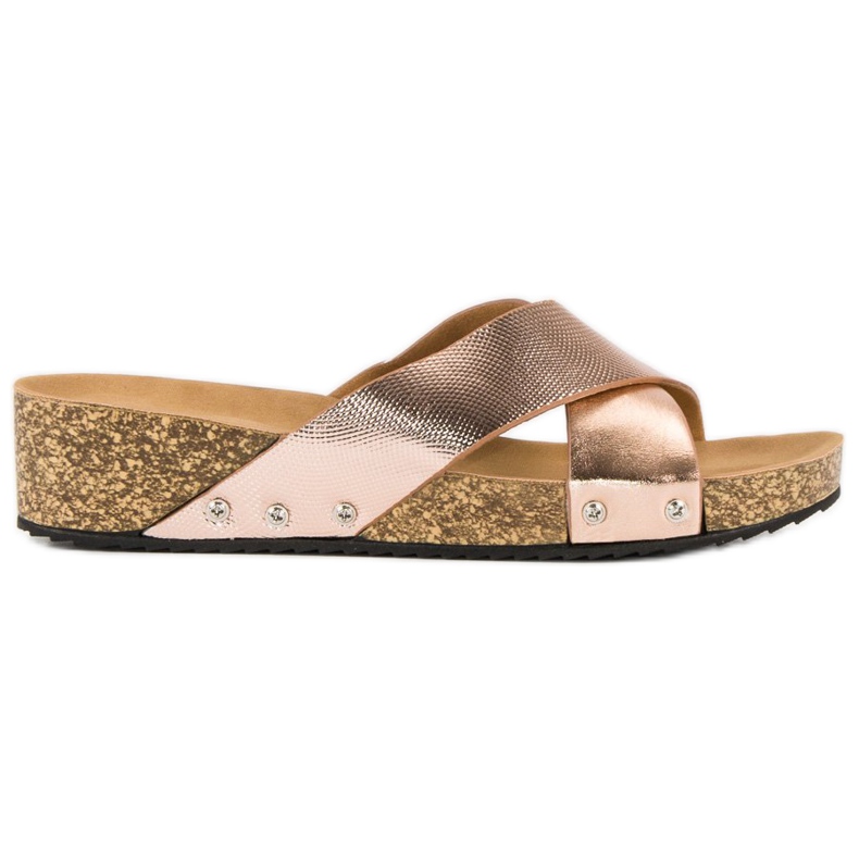 Stylowe klapki vices różowe