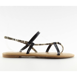 Sandałki japonki czarne 5130 black