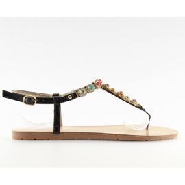 Sandałki japonki czarne H8-70 Black