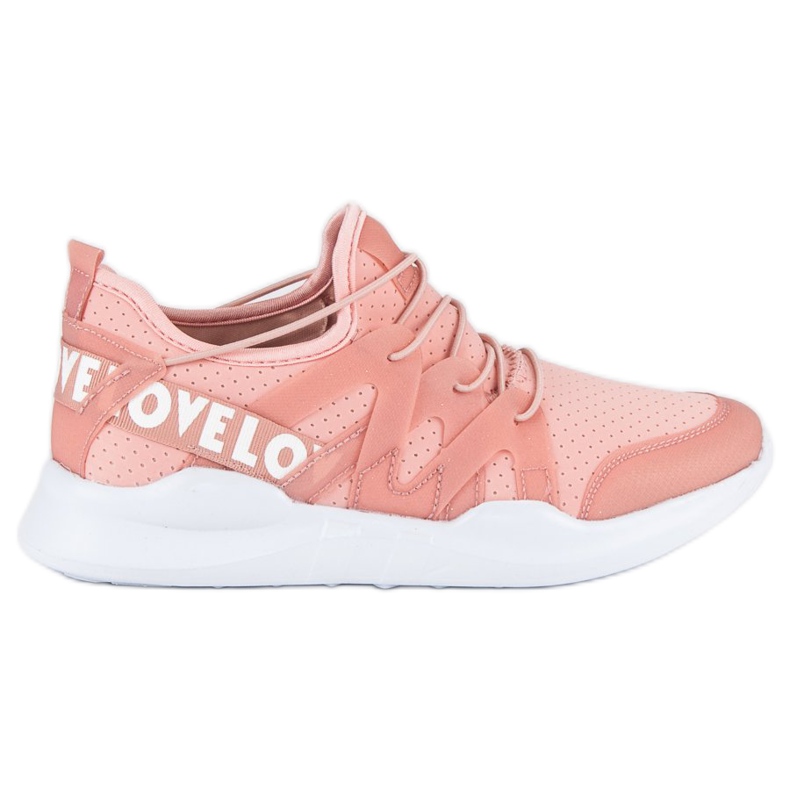 Modne buty sportowe białe różowe