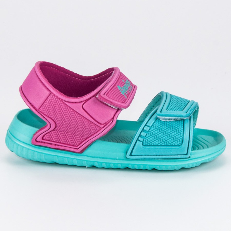 American Club Sandały na rzep american zielone