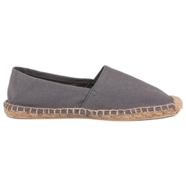 Szare espadryle