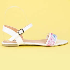 Białe sandałki vices