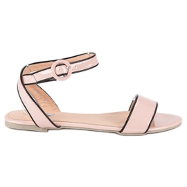 Lakierowane Sandały VICES różowe