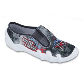 Befado inne obuwie dziecięce 290Y167 szare czerwone