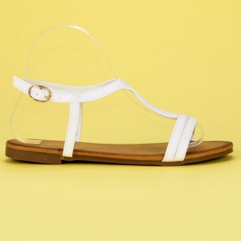 Bella Star Wygodne sandałki damskie białe